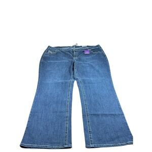 NWT Lane Bryant Genius Fit Bootcut Jeans size 28 medium wash Plus Size